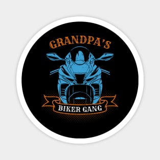 Grandpa's Biker Gang Father's Day Magnet